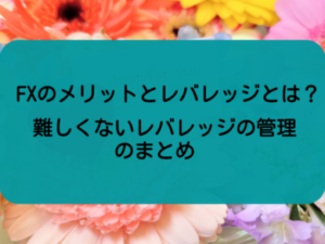 FXのメリットとレバレッジ管理のまとめ